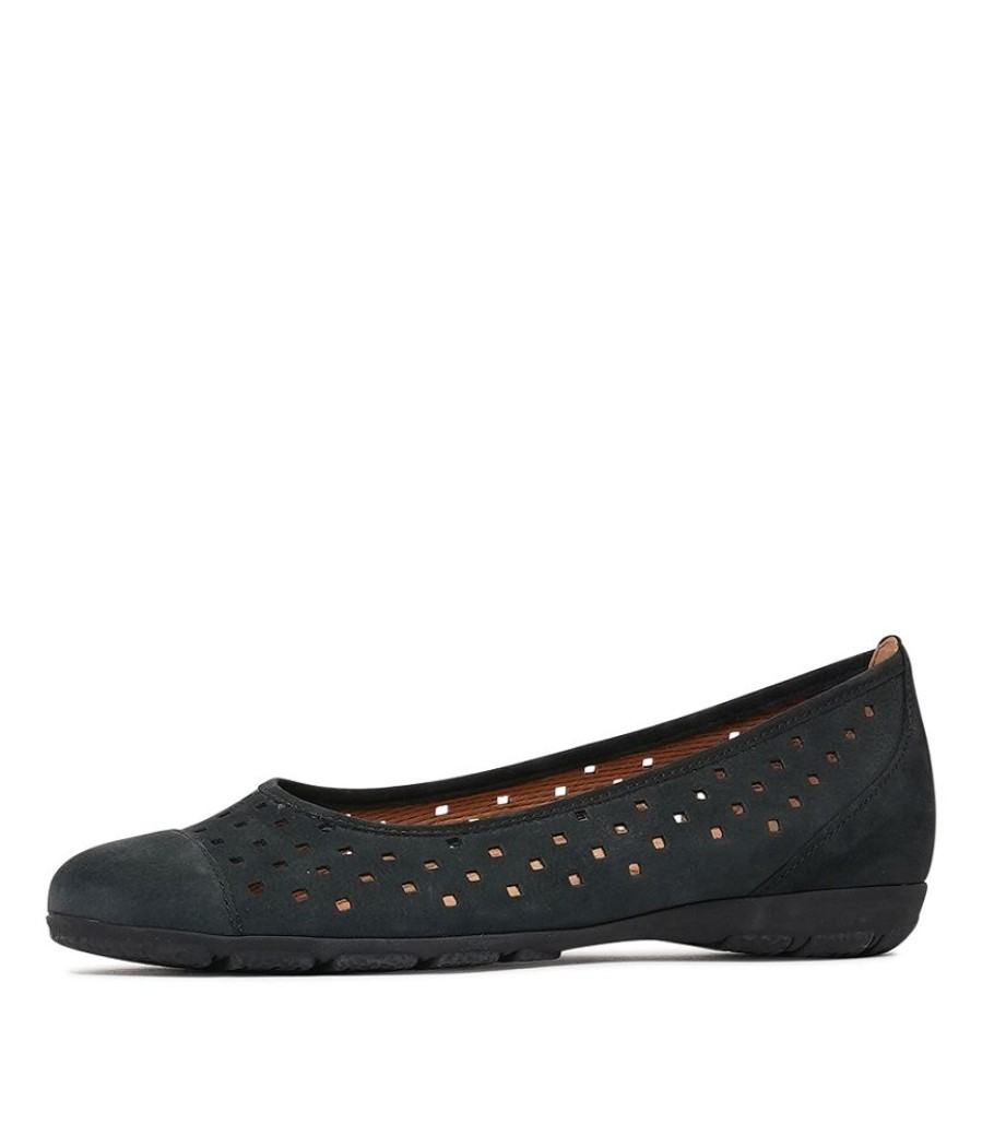 Flats Gabor | Skylar Nightblue Nubuck