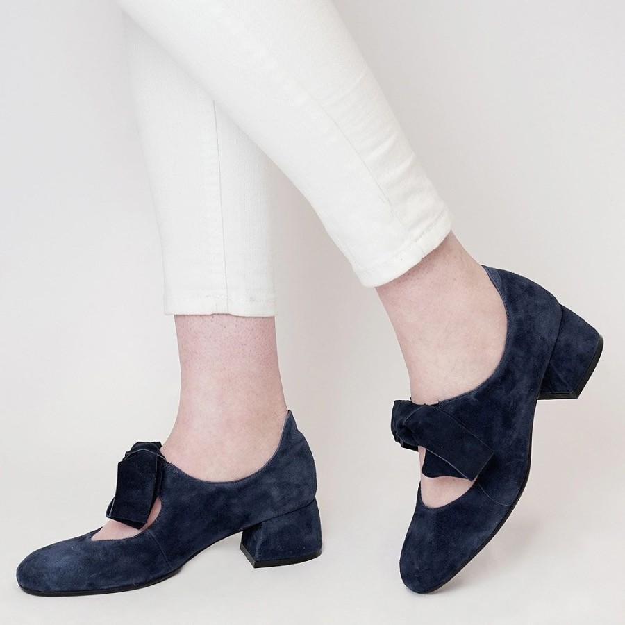 Heels Django & Juliette | Chiara Navy Suede