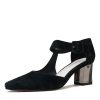 Heels Django & Juliette | Happie Black Suede Heels