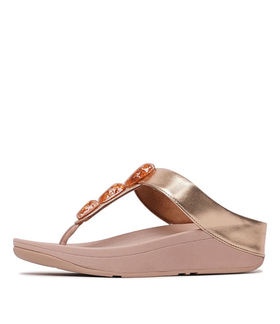 Sandals Fitflop | Fino Metallic Rose Gold