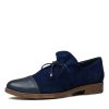 Flats Django & Juliette | Kotty Navy Leather/ Navy Suede