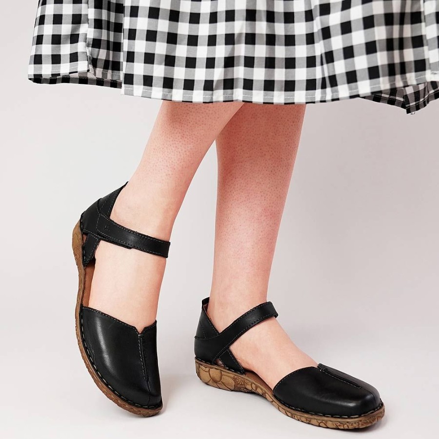 Flats Josef Seibel | Rosalie 42 Black Leather Flats