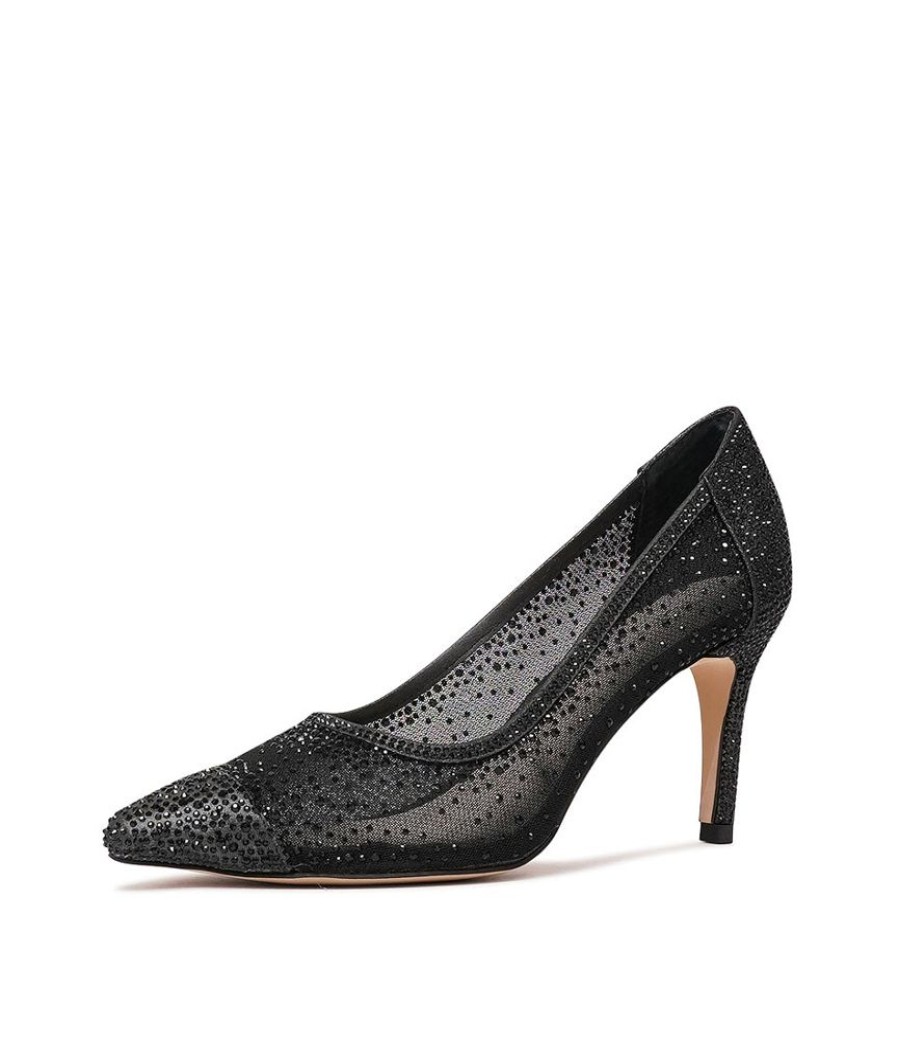 Heels Top End | Benter Black Shimmer