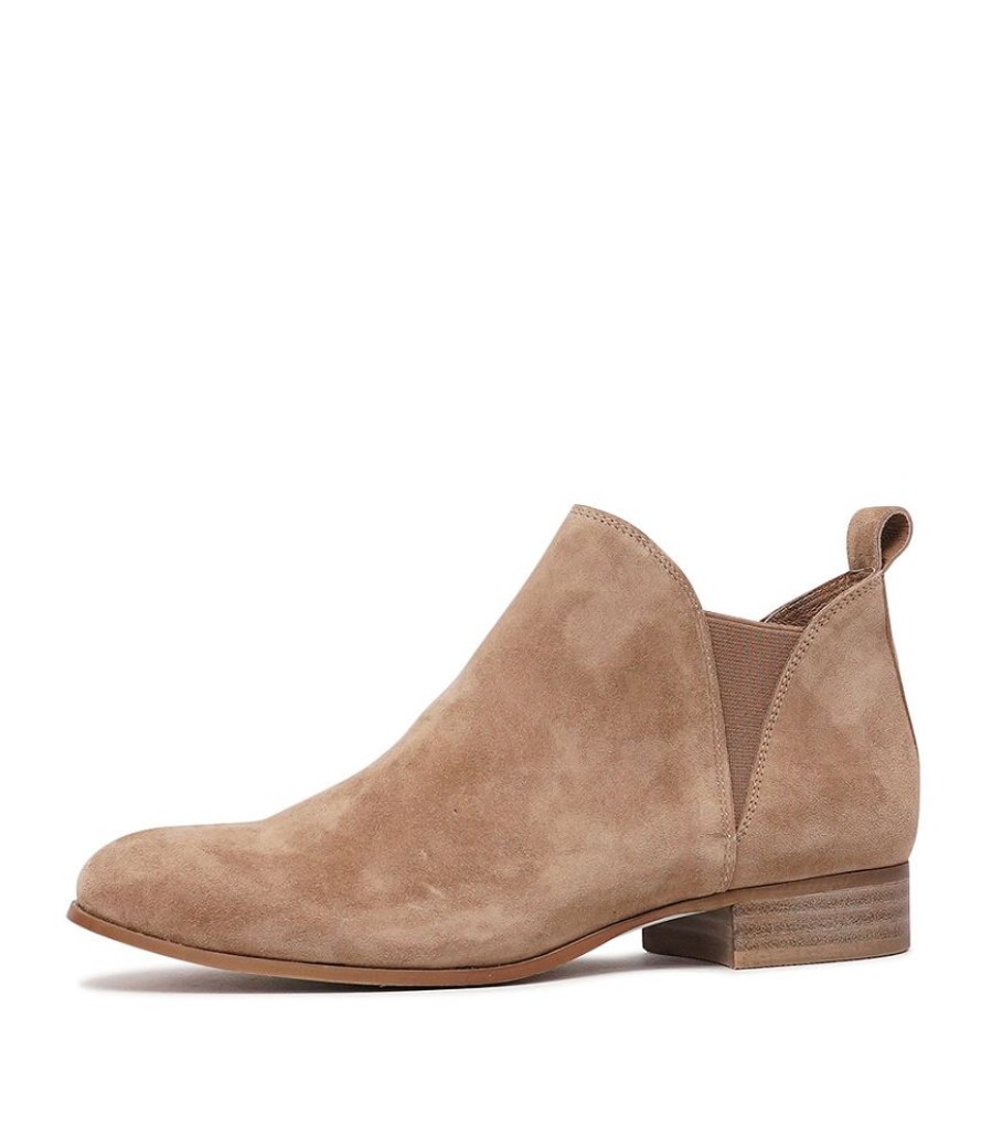 Boots Django & Juliette | Foe Light Choc Suede Ankle Boots