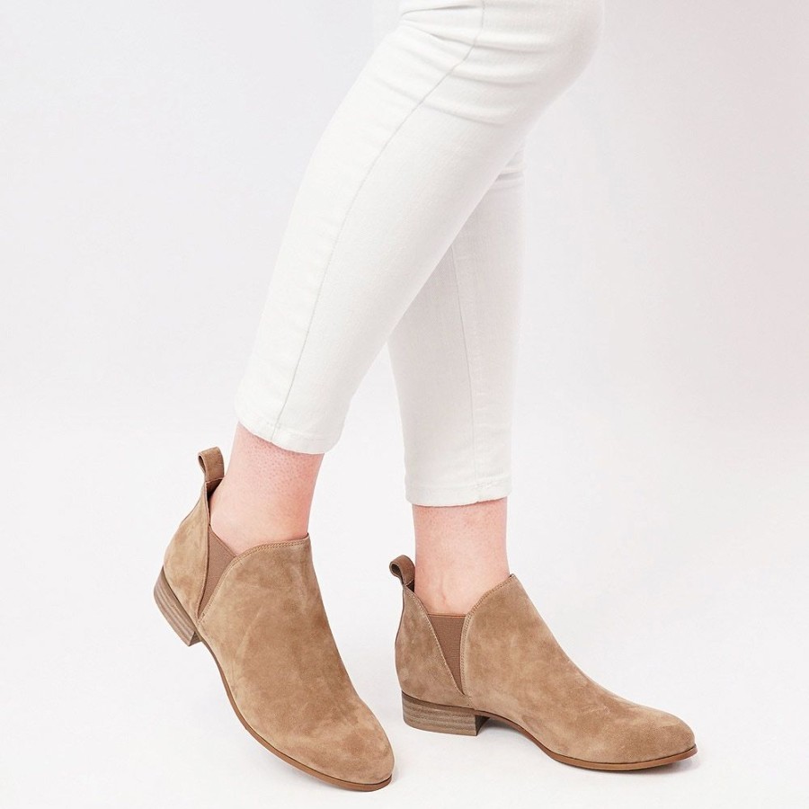 Boots Django & Juliette | Foe Light Choc Suede Ankle Boots