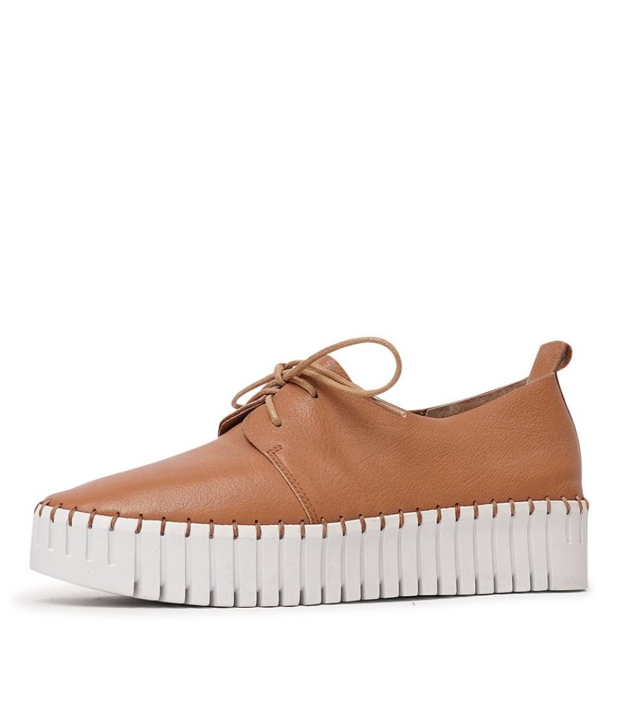 Flats Django & Juliette | Brenda Scotch Leather Sneakers