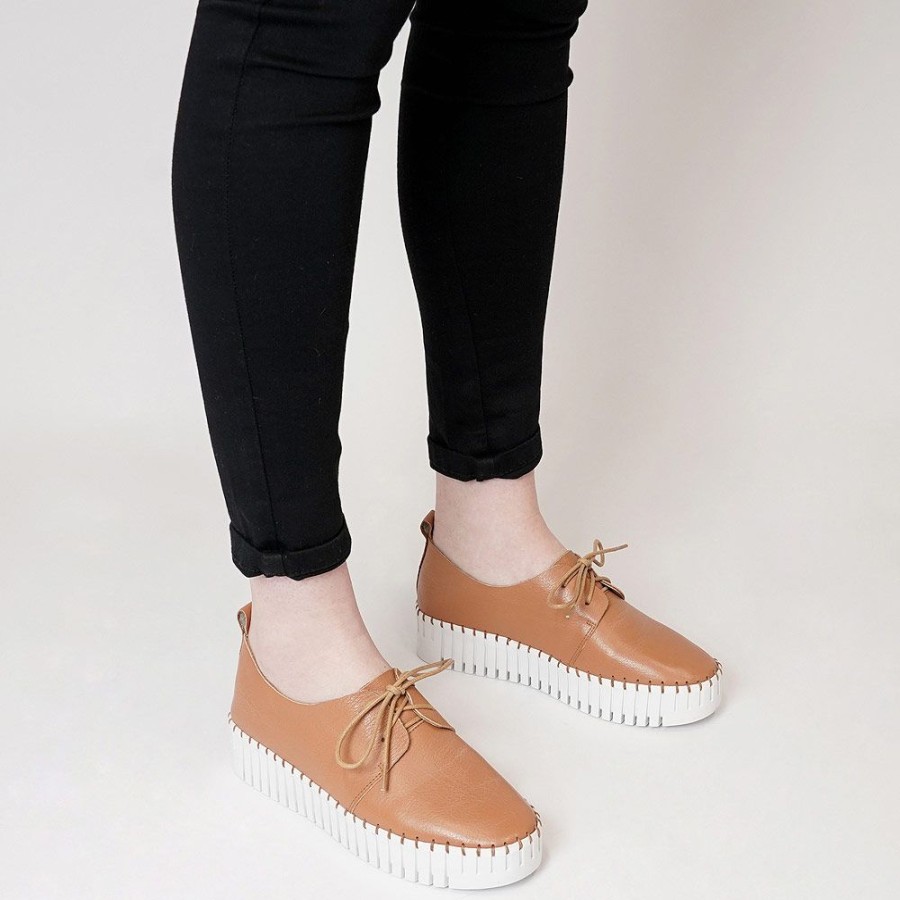 Flats Django & Juliette | Brenda Scotch Leather Sneakers