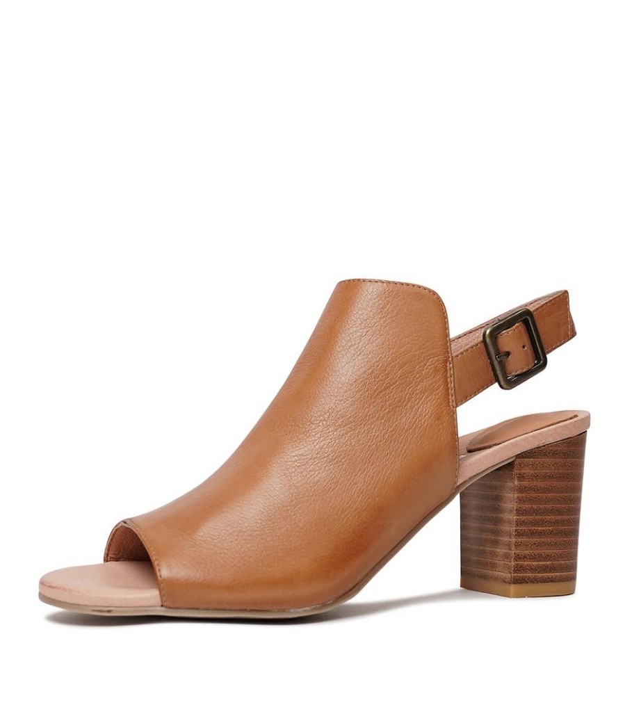 Heels Django & Juliette | Sauda Tan Leather Heels