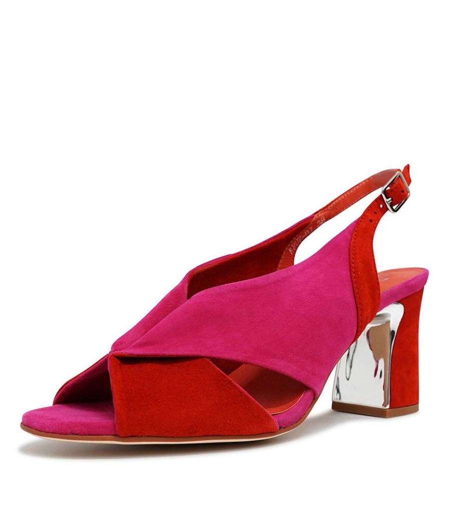 Heels Django & Juliette | Kruz Red/ Fuchsia Suede