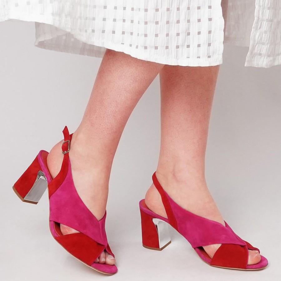 Heels Django & Juliette | Kruz Red/ Fuchsia Suede