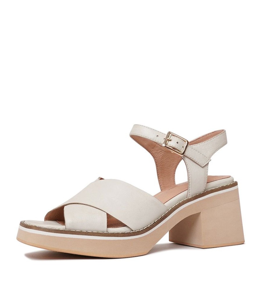 Sandals Django & Juliette | Jemi Almond Leather Heels