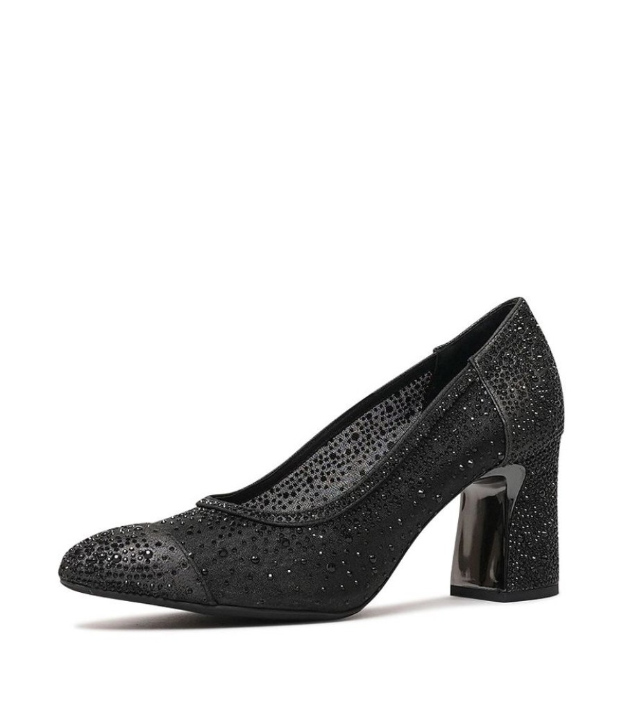 Heels Django & Juliette | Kenedi Black Shimmer