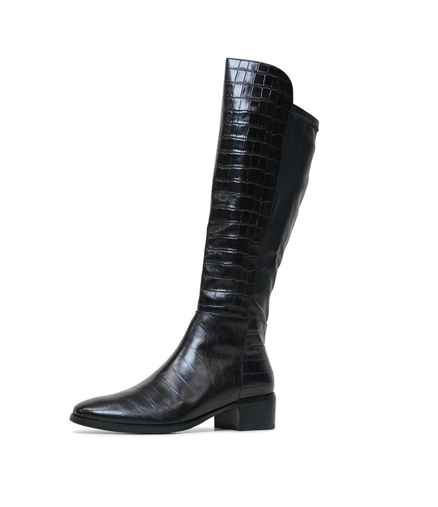 Boots Django & Juliette | Tetley Black Croc