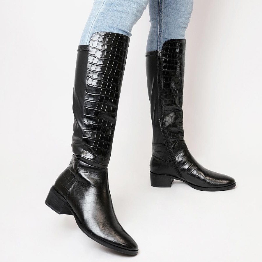 Boots Django & Juliette | Tetley Black Croc