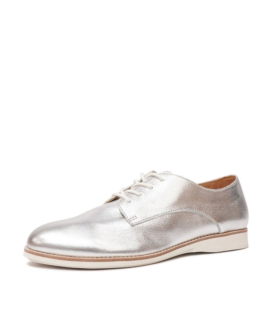 Flats Rollie | Derby Supersoft Silver