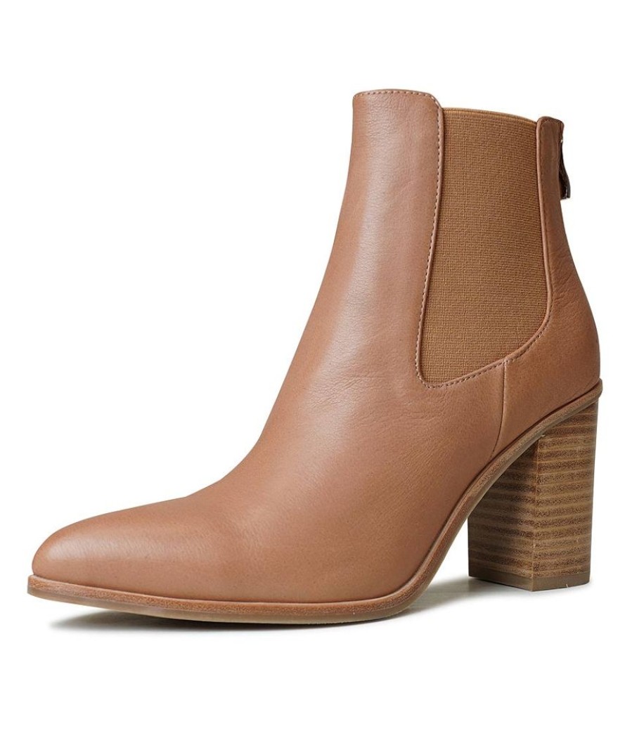 Boots Mollini Shoes | Babbes Tan Leather Ankle Boots