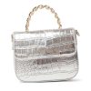 Accessories Billini | Allaiah Metallic Silver Croc