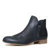 Boots Django & Juliette | Faye Navy Leather Ankle Boots