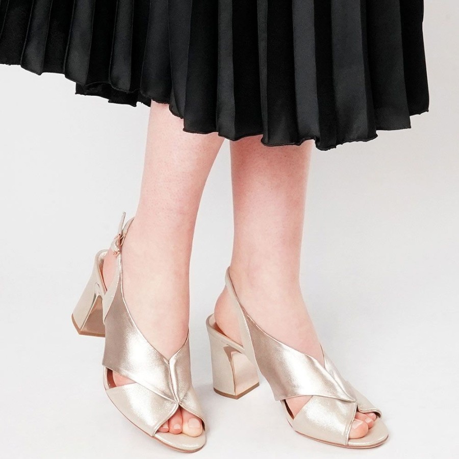 Heels Django & Juliette | Kruz Nude Shimmer/ Pale Rose Gold