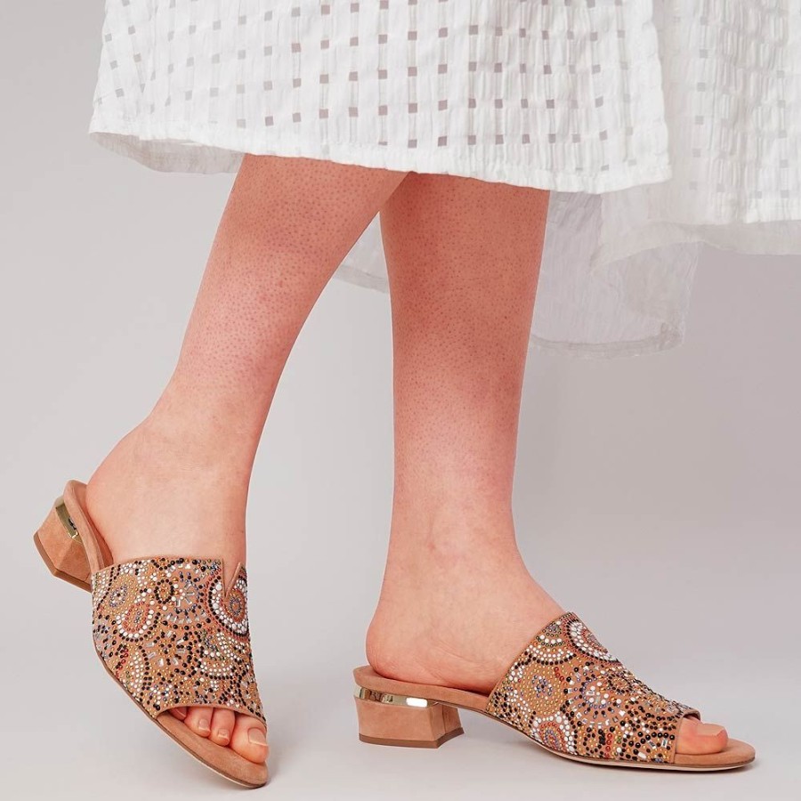 Sandals Django & Juliette | Tammy Salmon Suede