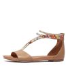 Sandals Django & Juliette | Jazmin Dark Tan Multi Leather Sandals