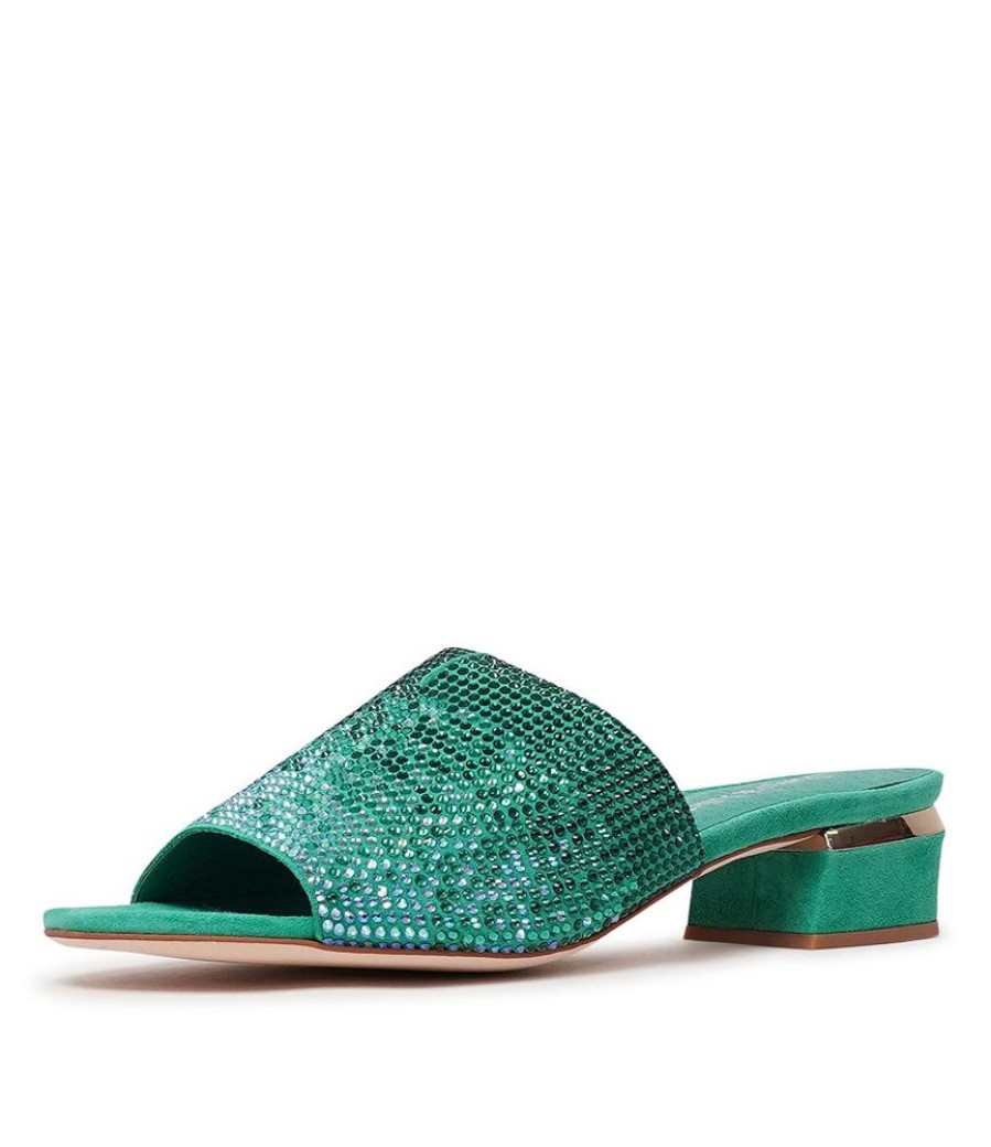 Flats Django & Juliette | Tamarin Emerald Multi Slides