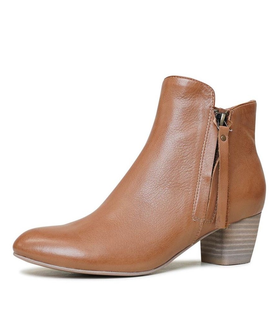 Boots Django & Juliette | Demanse Dark Tan Leather Ankle Boots