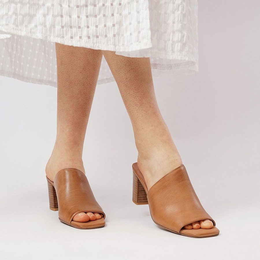 Heels Django & Juliette | Padden Dark Tan