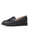 Flats Top End | Oclem Black/ Black Leather Loafers