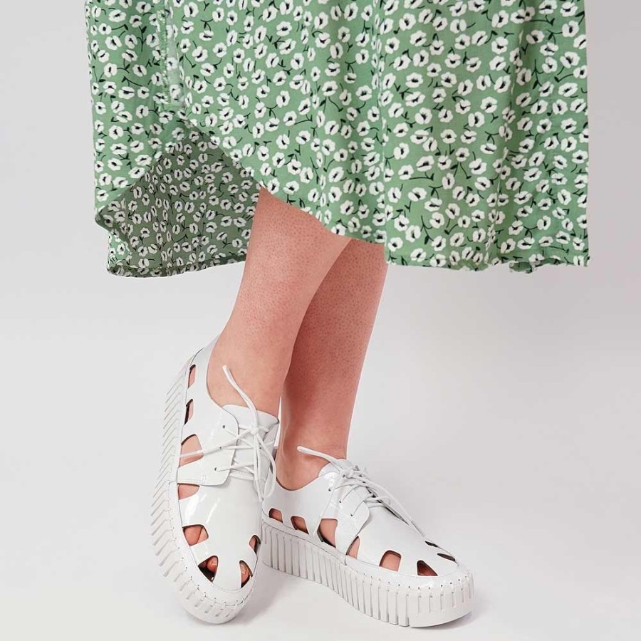 Flats Django & Juliette | Bahar White Patent