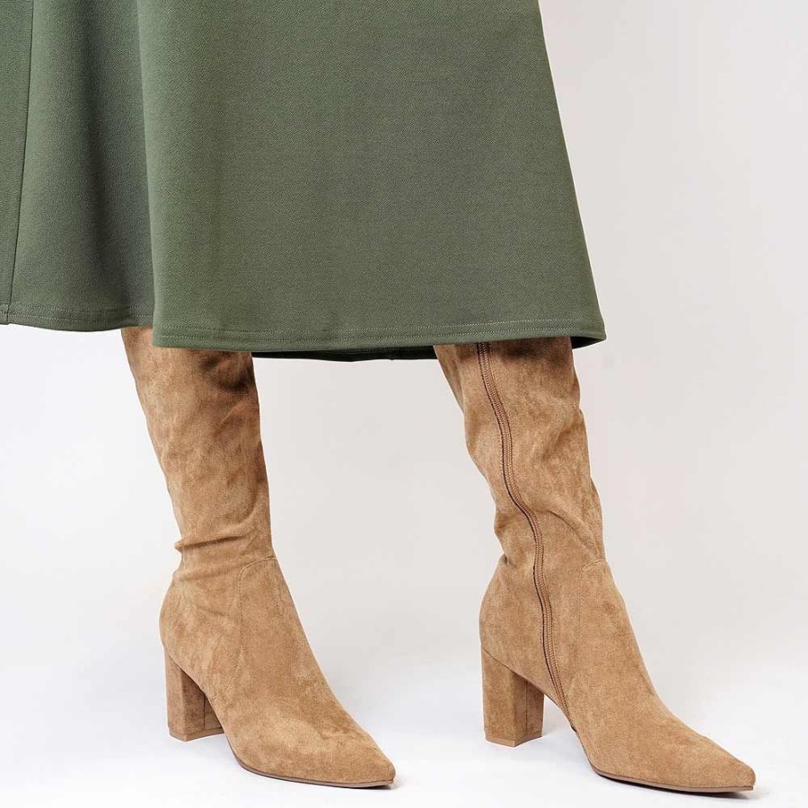 Boots Django & Juliette | Norass Sand Knee High Boots