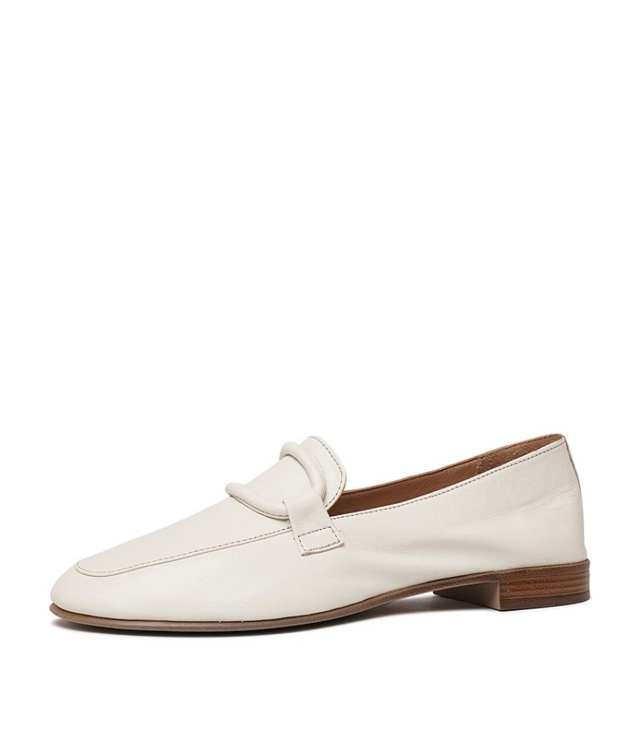 Flats Sala | Joanne Latte Leather Loafers