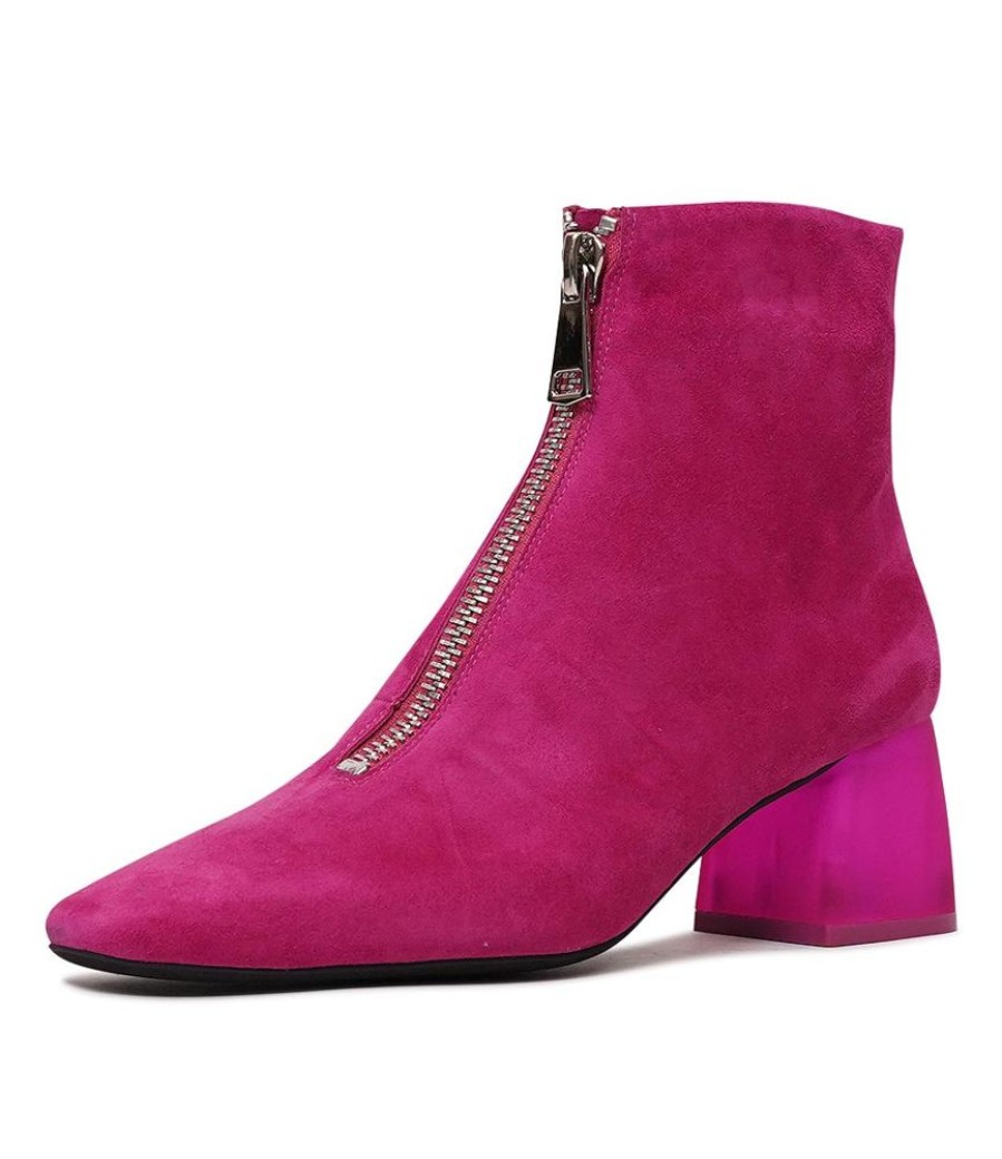 Boots Django & Juliette | Molano Dark Fuchsia Suede