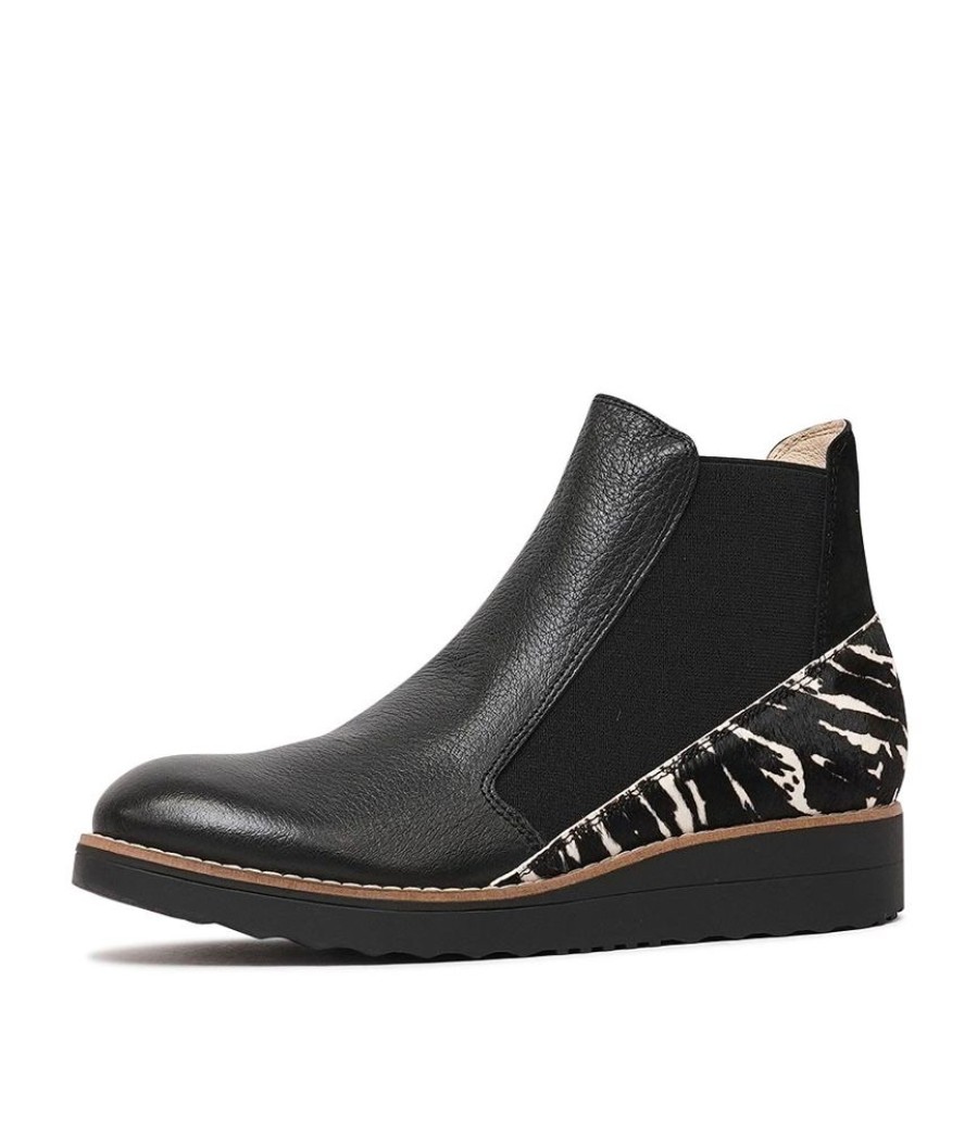 Boots Top End | Osiel Black Leopard Multi