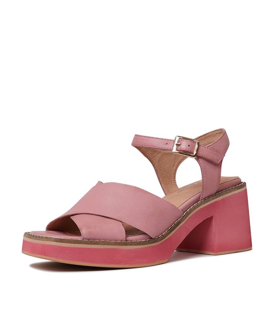 Sandals Django & Juliette | Jemi Pretty Pink Leather Heels