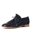 Flats Django & Juliette | Jabin Navy Patent/ Navy Dot Suede Flats