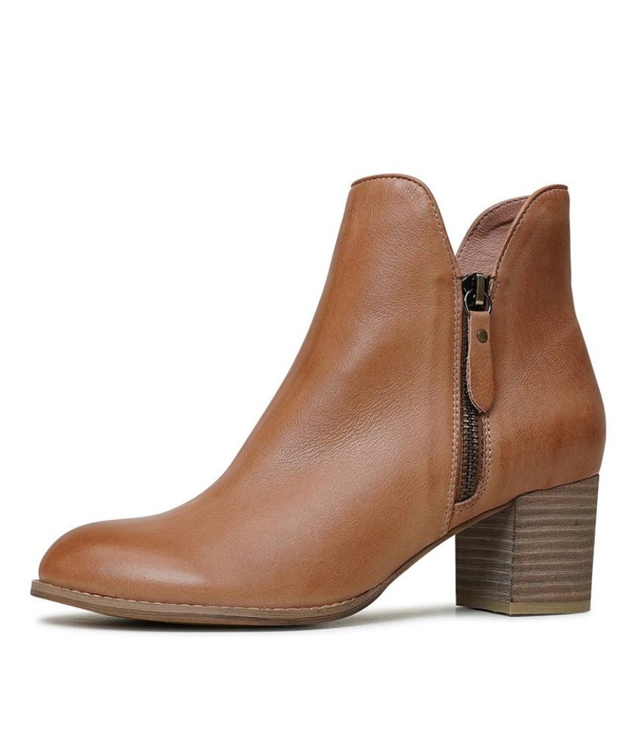 Boots Django & Juliette | Shiannely Dark Tan Ankle Boots