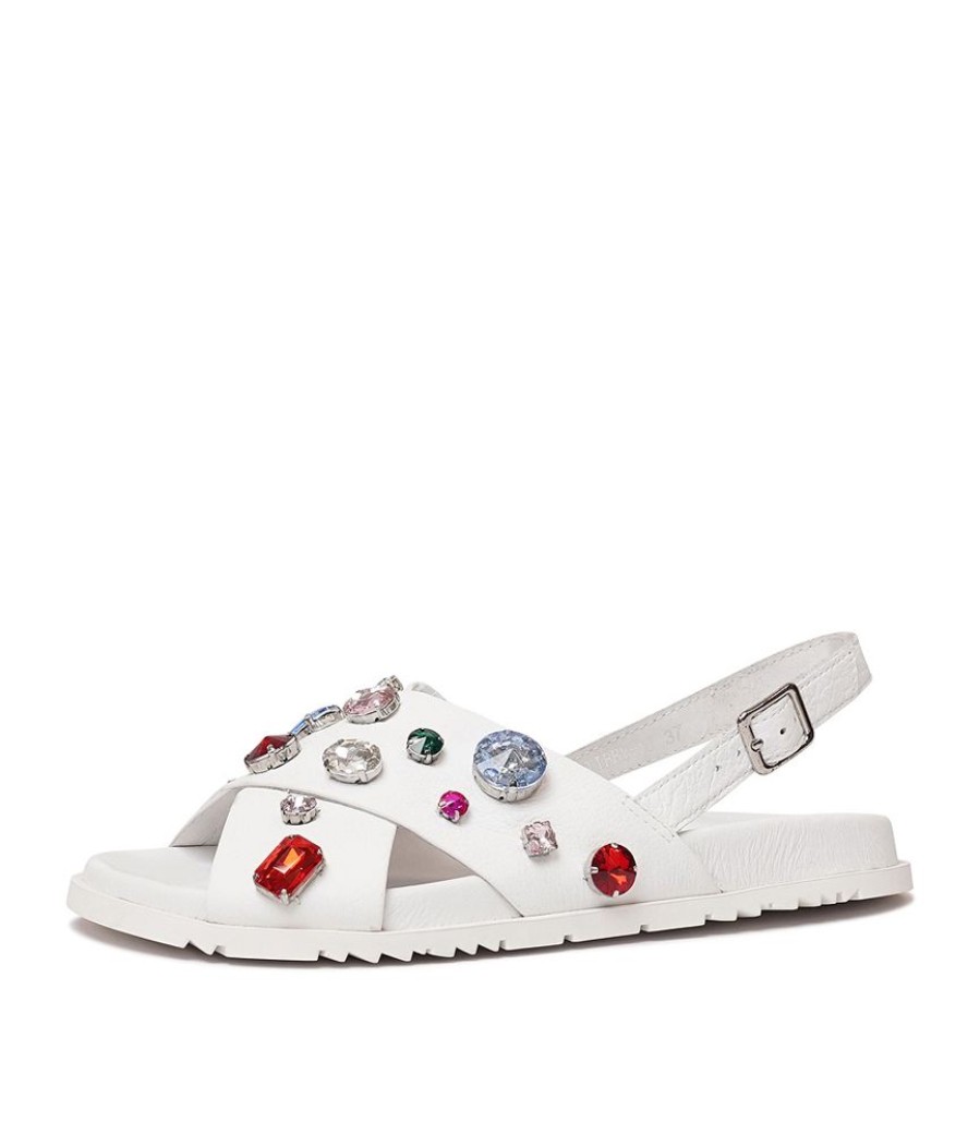 Sandals Django & Juliette | Tibby White / Bright Jewels