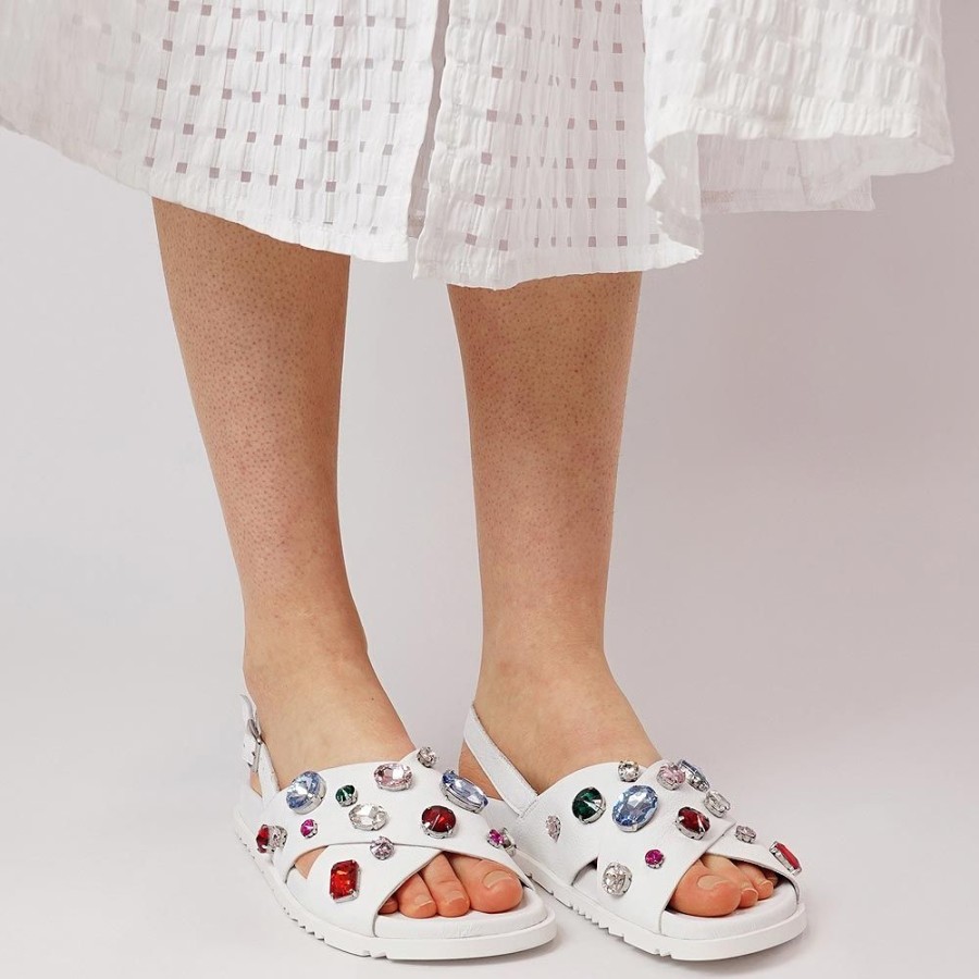 Sandals Django & Juliette | Tibby White / Bright Jewels