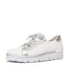 Flats Jose Saenz | Js-2001 White/ Silver Leather Sneakers