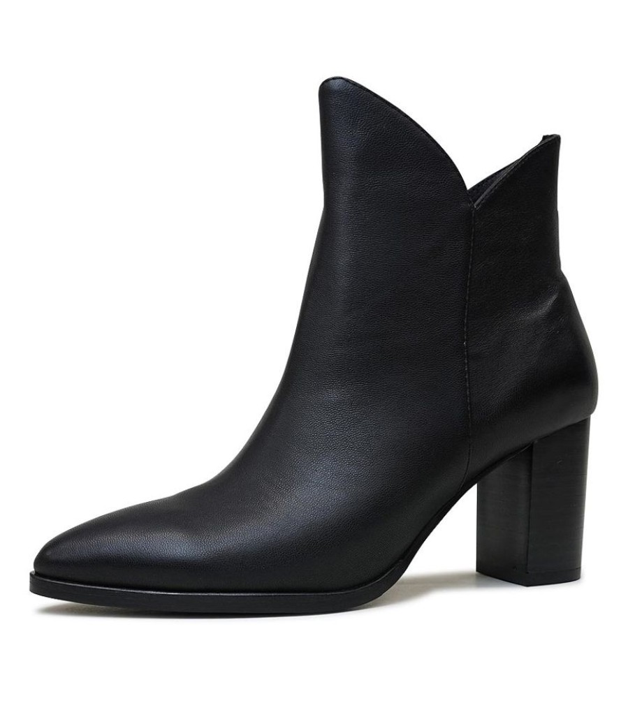 Boots Django & Juliette | Astronomy Black Leather Ankle Boots