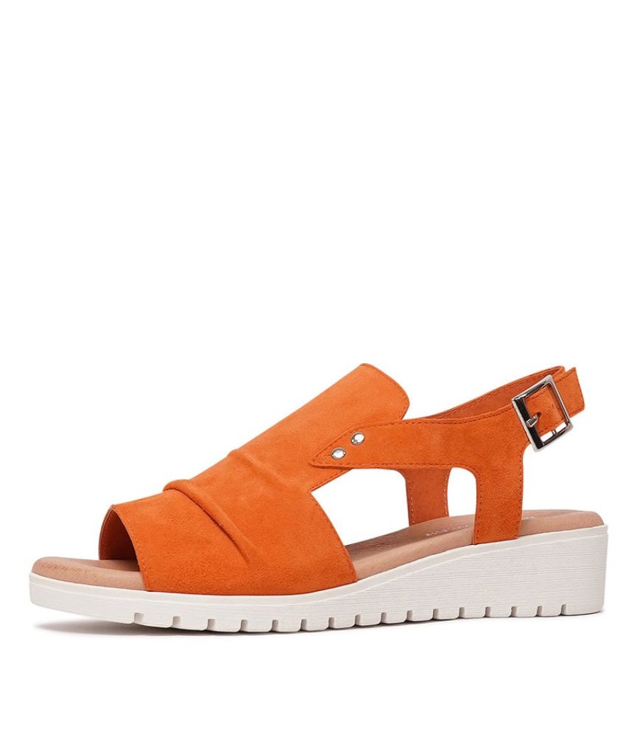 Sandals Django & Juliette | Madis Orange Suede