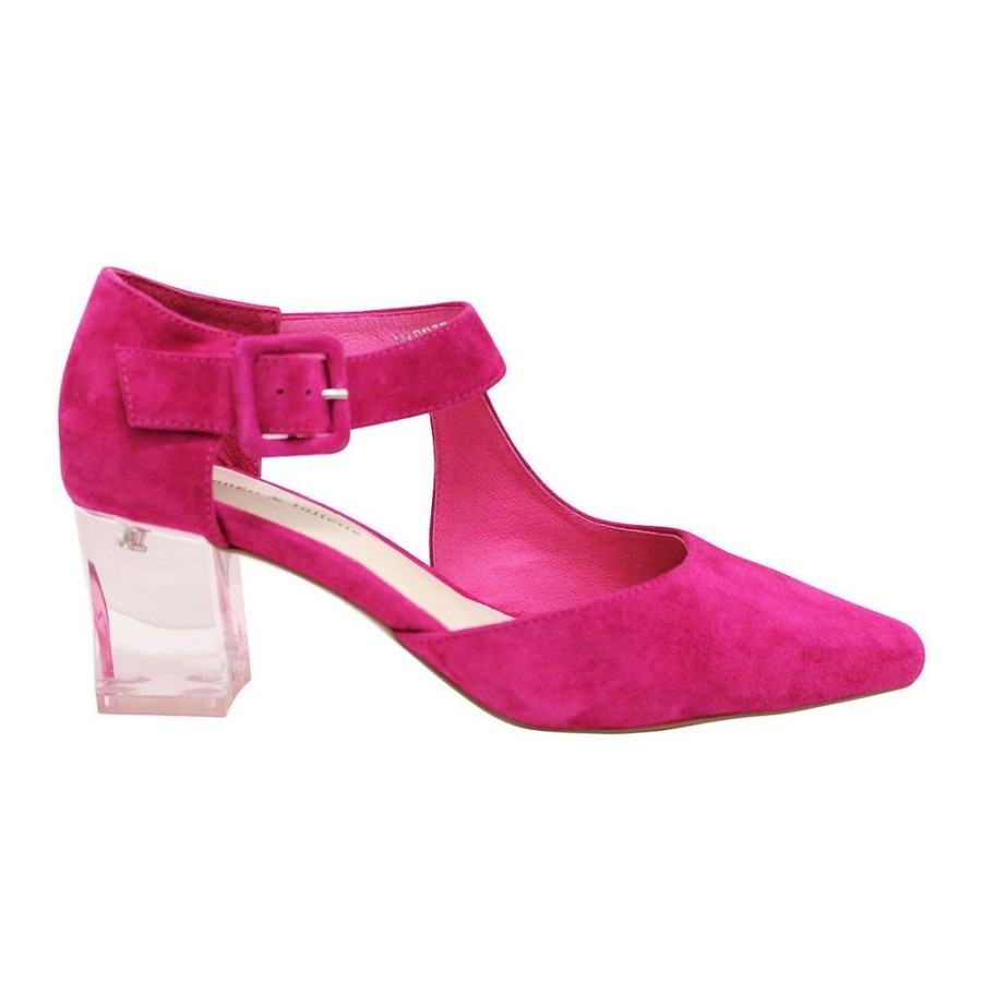 Heels Django & Juliette | Happie Fuchsia Suede