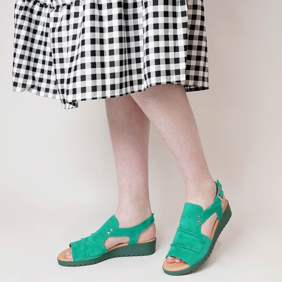 Sandals Django & Juliette | Madis Emerald Suede