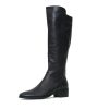 Boots Django & Juliette | Tetley Black Leather/ Stretch Knee High Boots