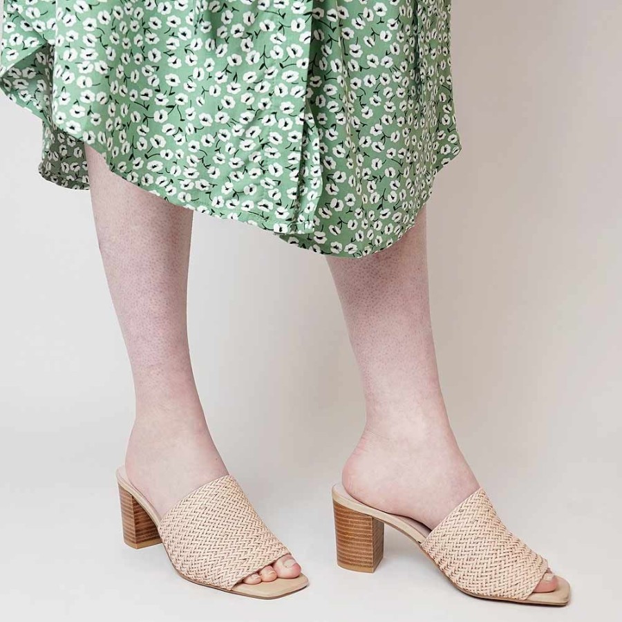 Heels Django & Juliette | Paiton Nude Weave Heels