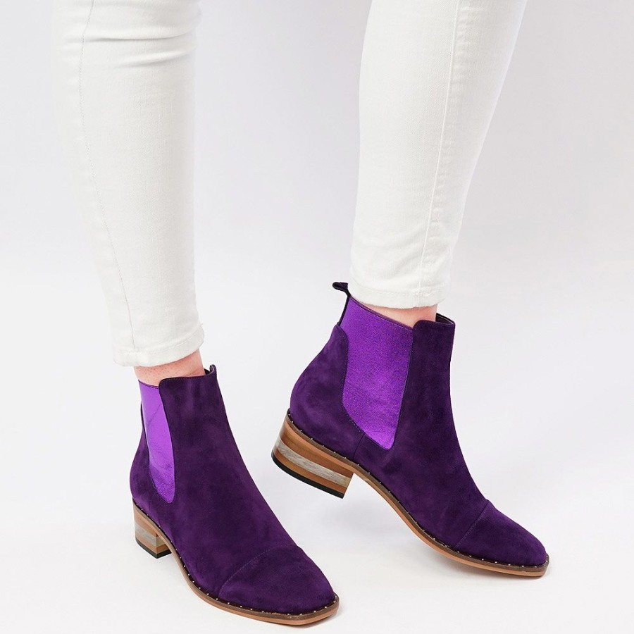 Boots Django & Juliette | Forda Purple Suede