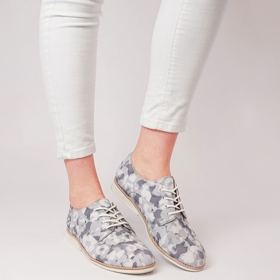 Flats Rollie | Derby Grey Floral