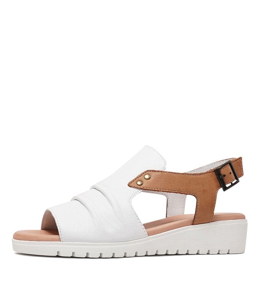 Sandals Django & Juliette | Madis White Leather Sandals