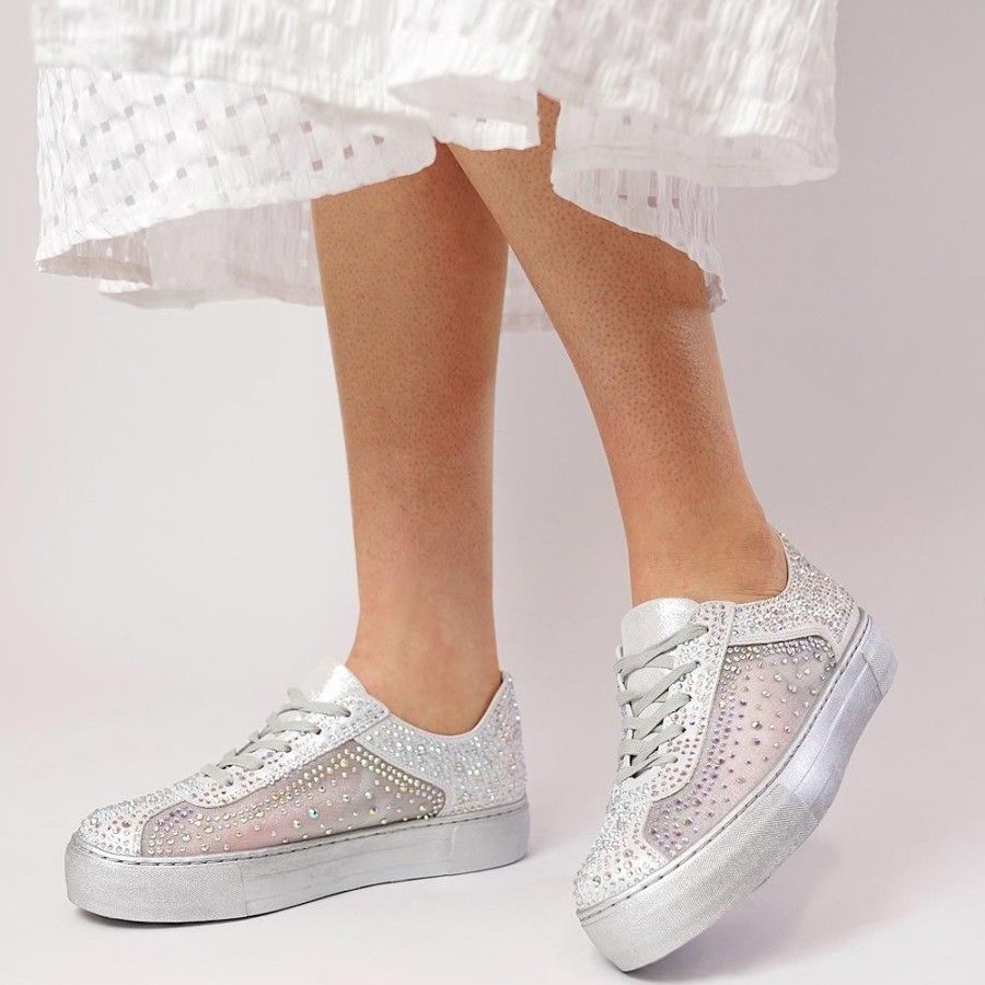 Flats Django & Juliette | Flip Silver Shimmer/Silver